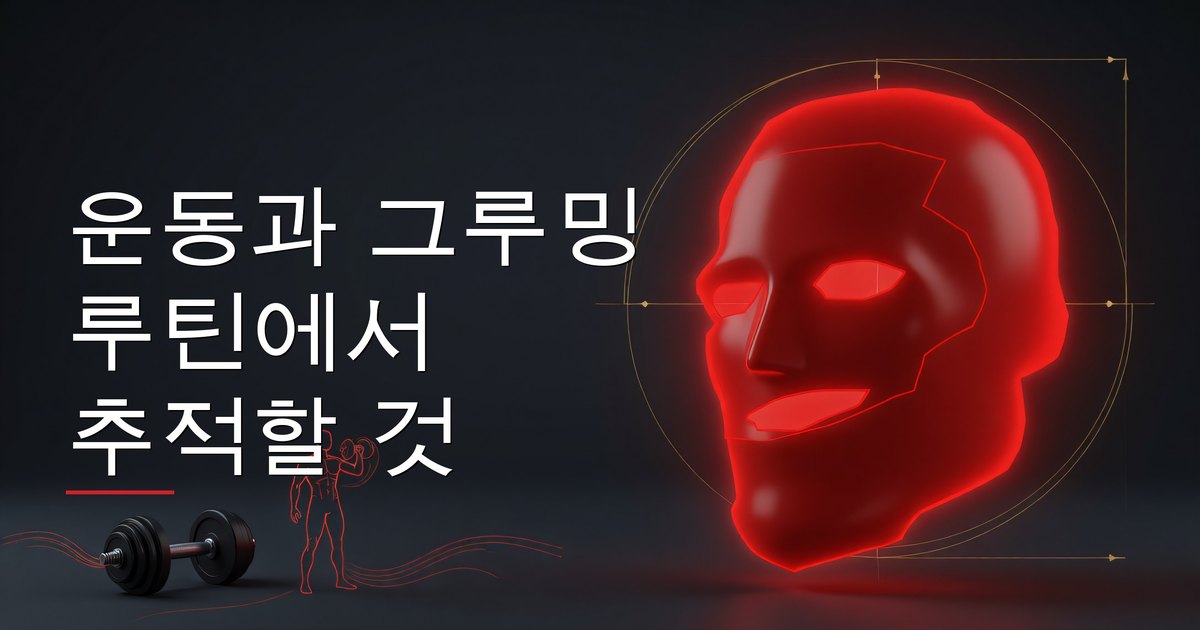 운동과 그루밍 루틴에서 추적할 것