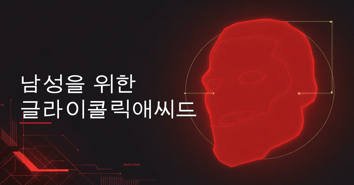 남성을 위한 글라이콜릭 애씨드
