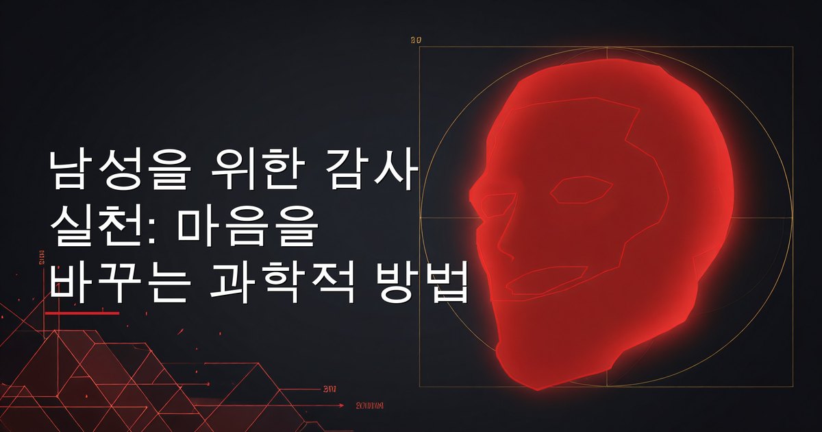 남성을 위한 감사 실천: 마음을 바꾸는 과학적 방법