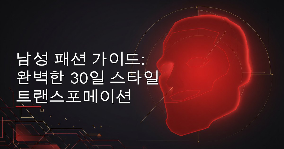남성 패션 가이드: 완벽한 30일 스타일 트랜스포메이션