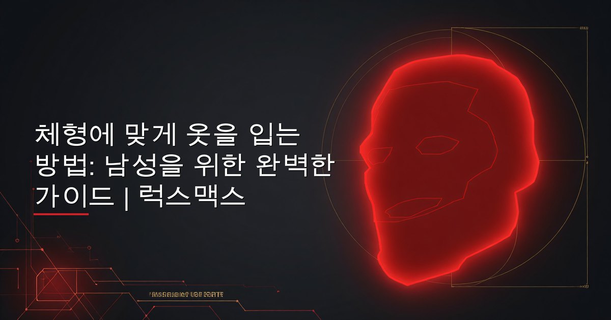 체형에 맞게 옷을 입는 방법: 남성을 위한 완벽한 가이드 | 럭스맥스