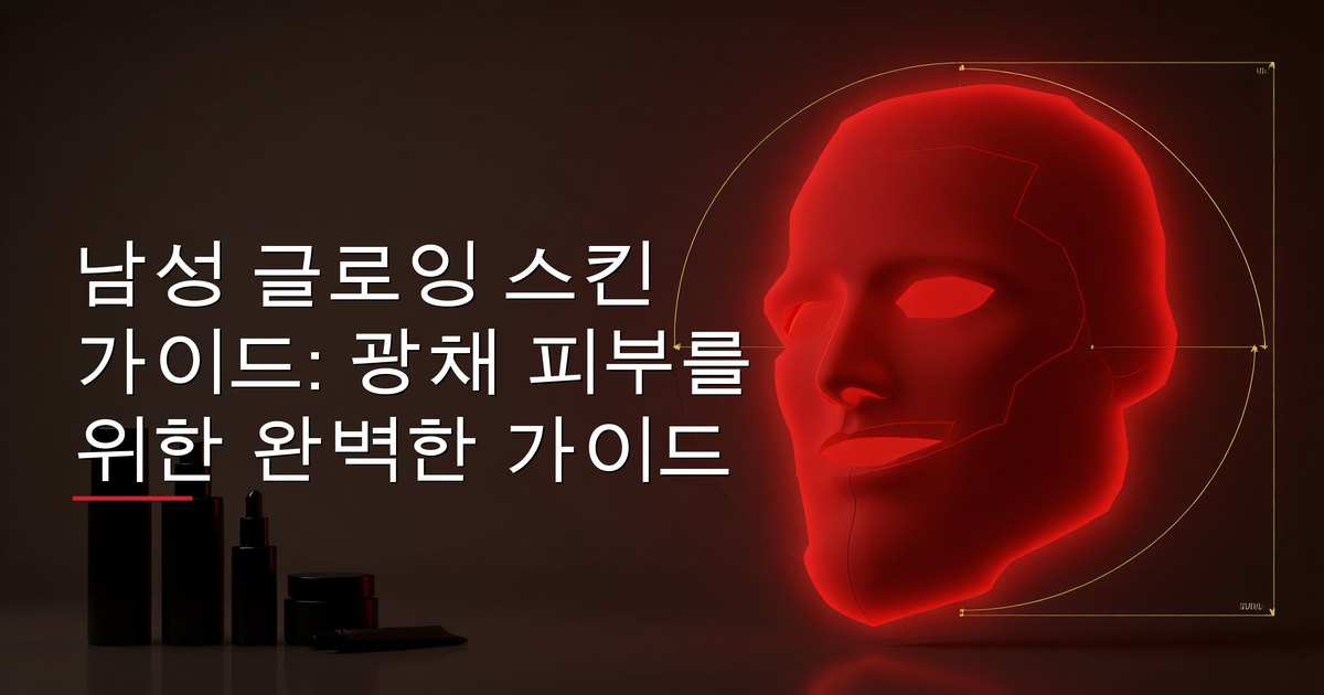 남성 글로잉 스킨 가이드: 광채 피부를 위한 완벽한 가이드