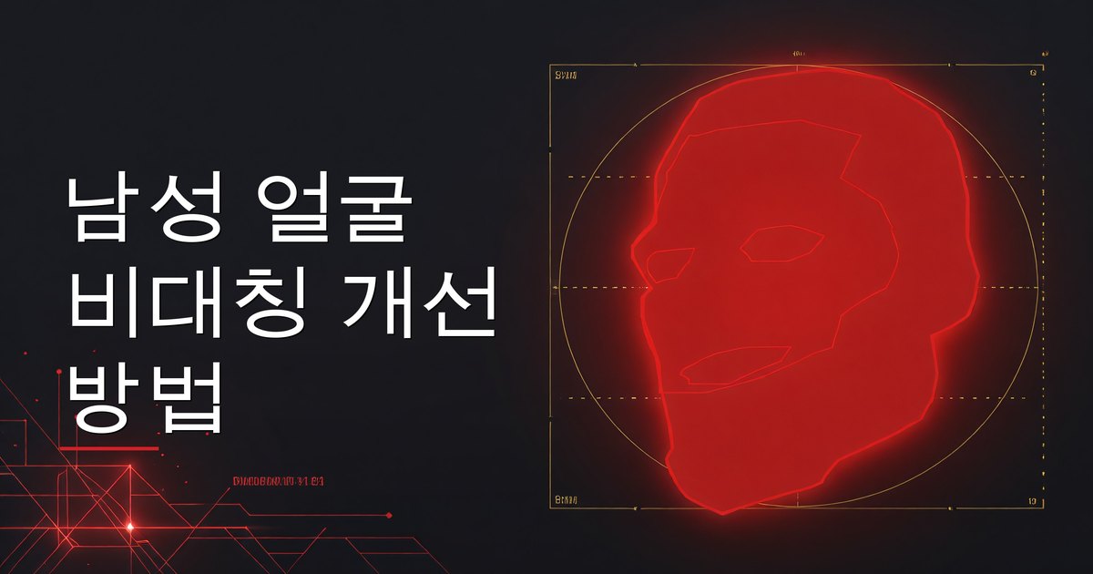 남성 얼굴 비대칭 개선 방법