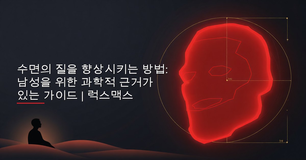 수면의 질을 향상시키는 방법: 남성을 위한 과학적 근거가 있는 가이드 | 럭스맥스