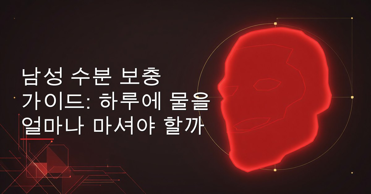남성 수분 보충 가이드: 하루에 물을 얼마나 마셔야 할까