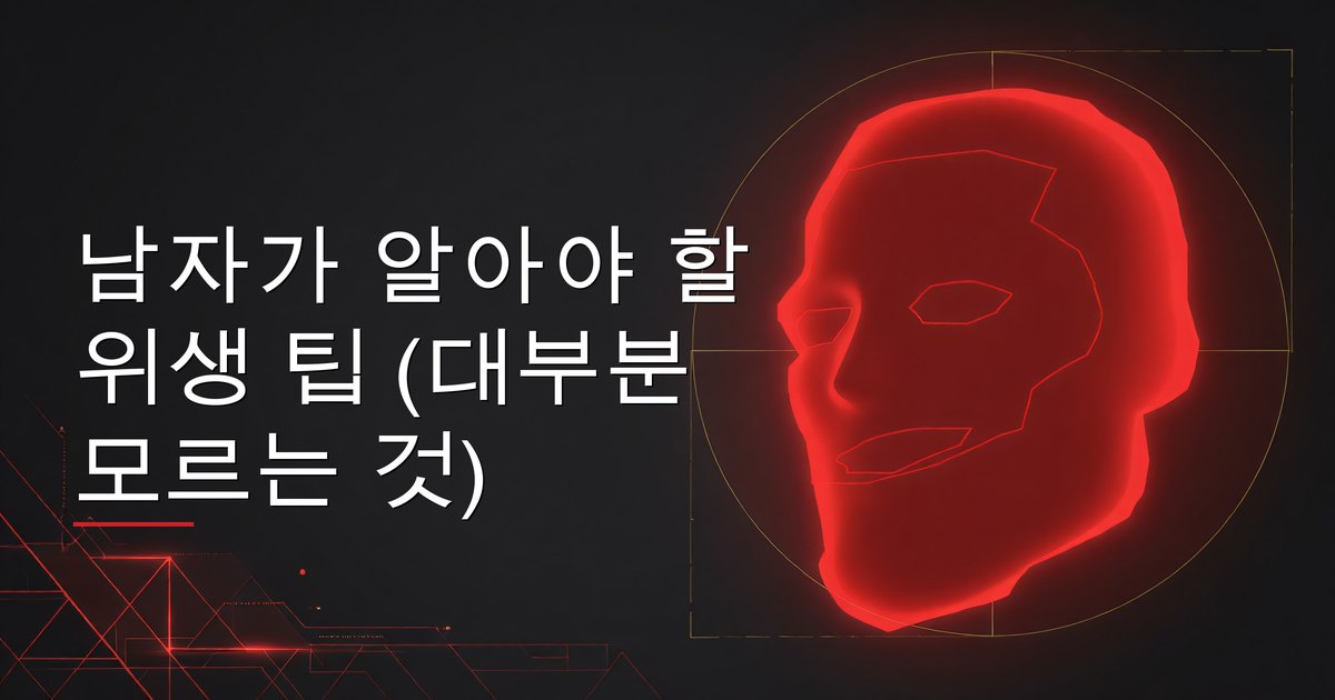남자가 알아야 할 위생 팁 (대부분 모르는 것)