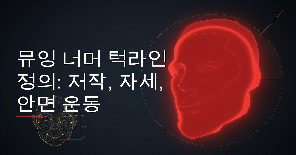 뮤잉 너머 턱라인 정의: 저작, 자세, 안면 운동