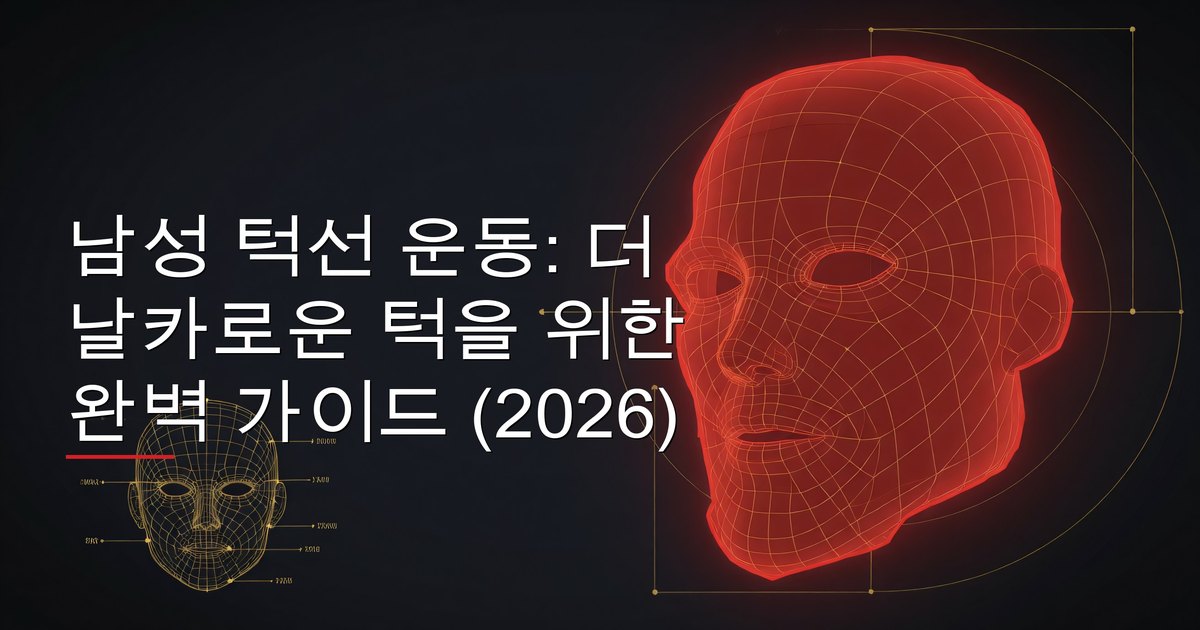 남성 턱선 운동: 더 날카로운 턱을 위한 완벽 가이드 (2026)