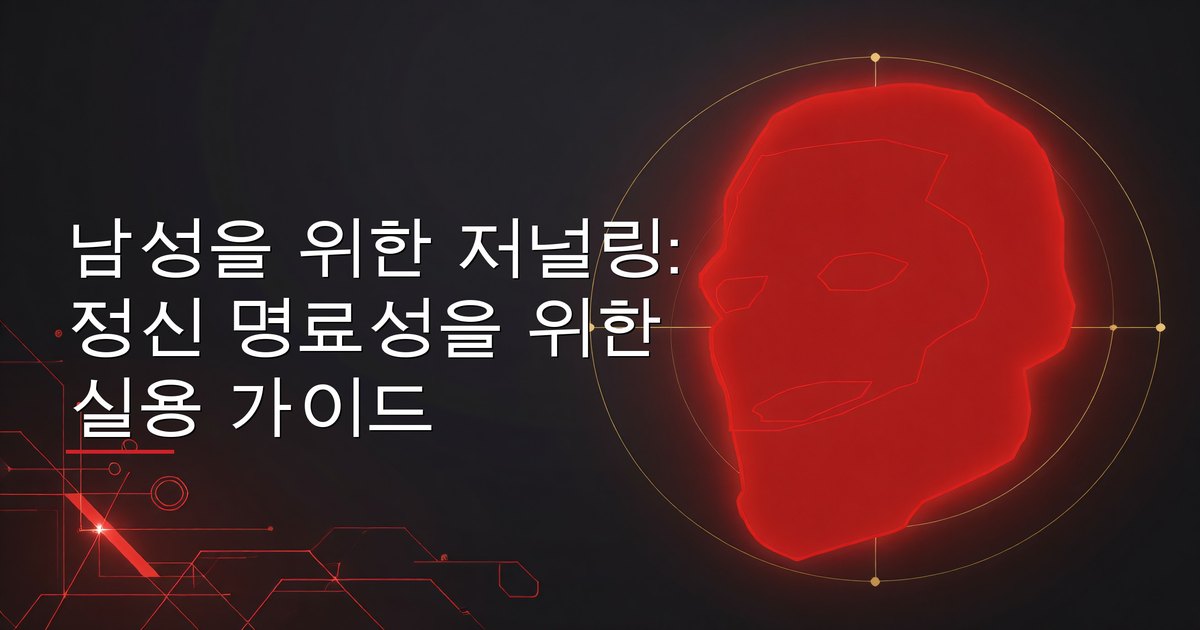 남성을 위한 저널링: 정신 명료성을 위한 실용 가이드