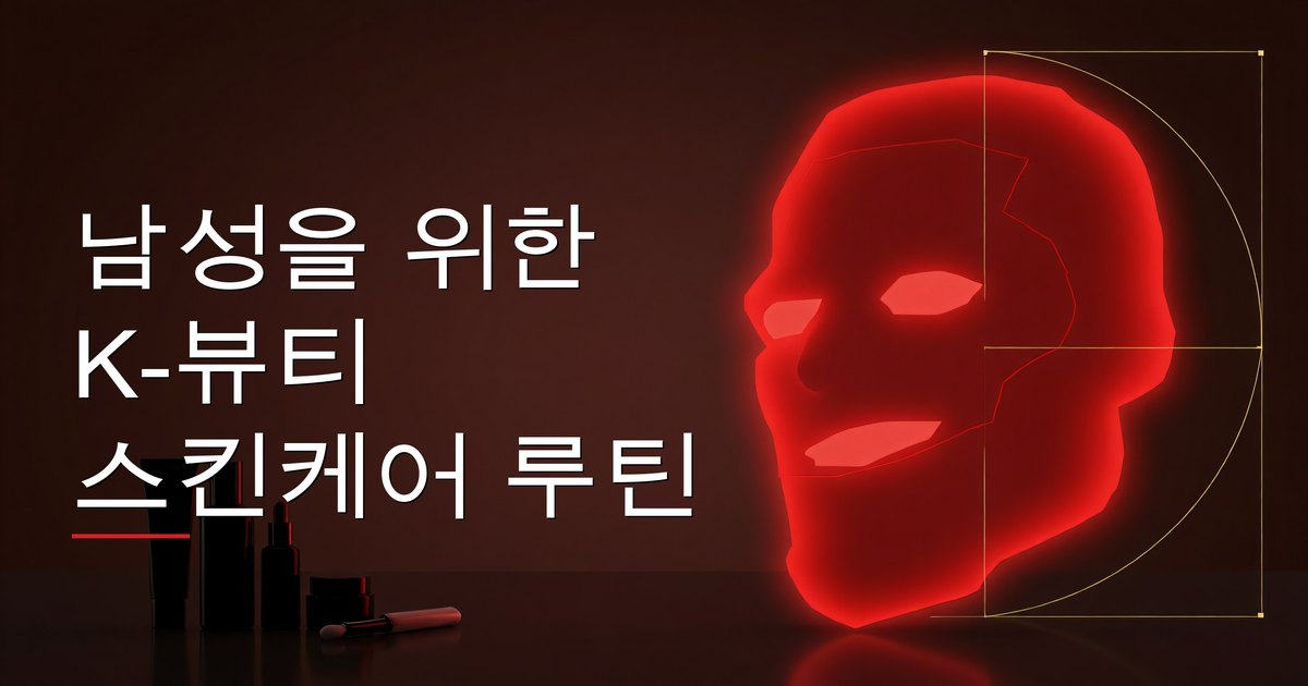 남성을 위한 K-뷰티 스킨케어 루틴
