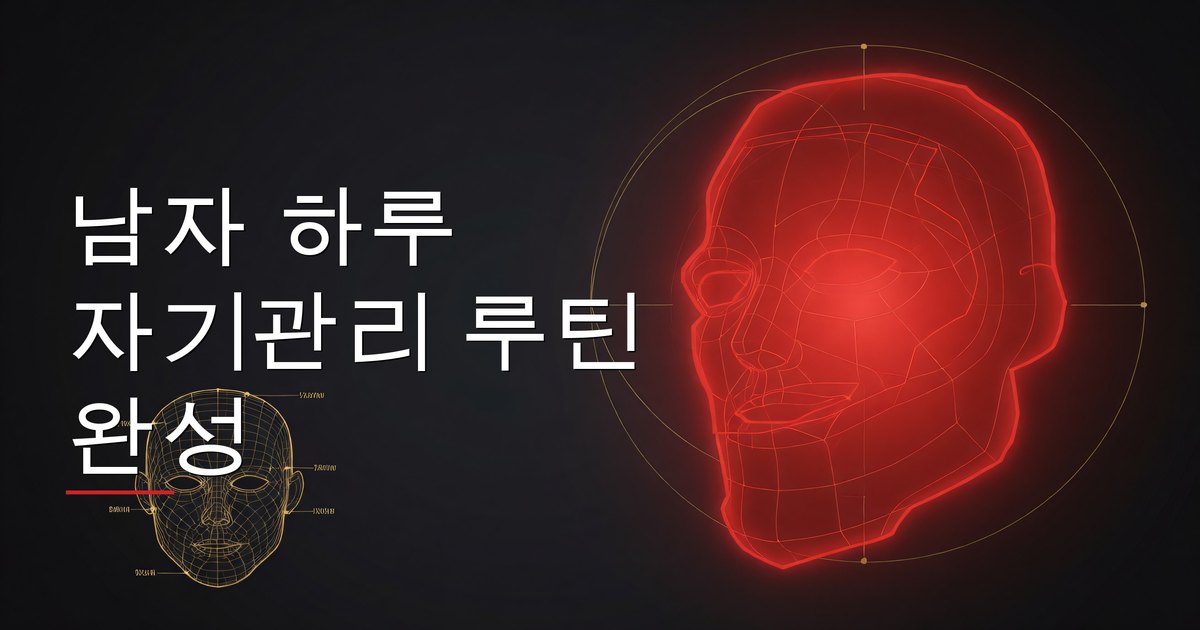 남자 하루 자기관리 루틴 완성