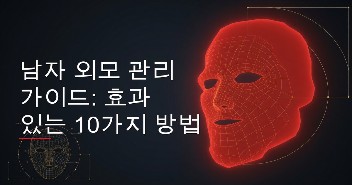 남자 외모 관리 가이드: 효과 있는 10가지 방법