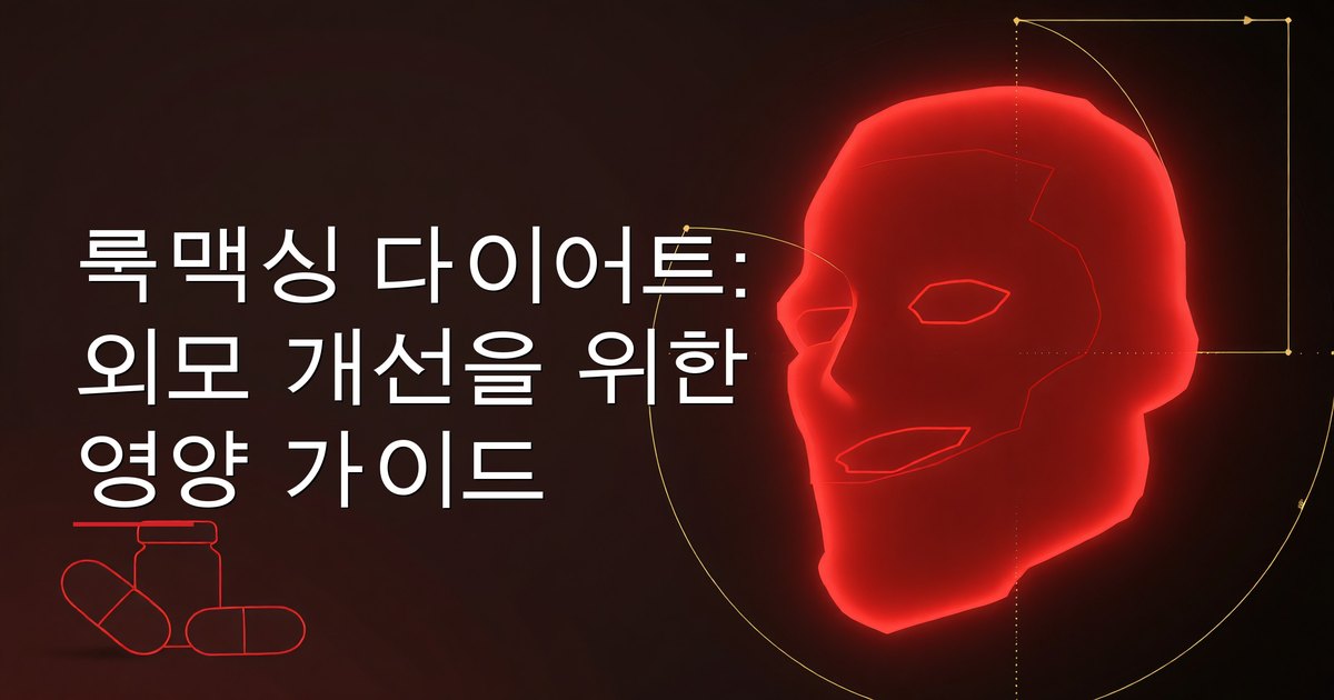 룩스맥싱 다이어트: 외모 개선을 위한 영양 가이드