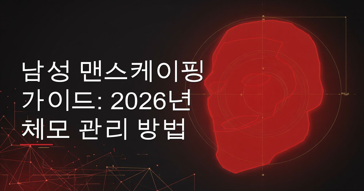 남성 맨스케이핑 가이드: 2026년 체모 관리 방법
