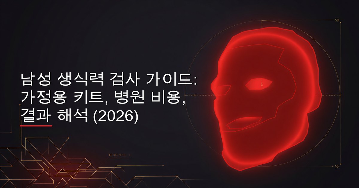 남성 생식력 검사 키트와 정액 검사 샘플 용기, 비교 차트
