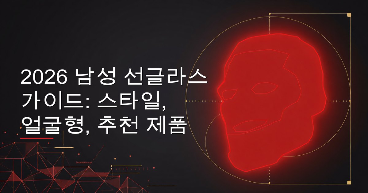 2026 남성 선글라스 가이드 — 얼굴형별로 매치한 다양한 프레임 스타일