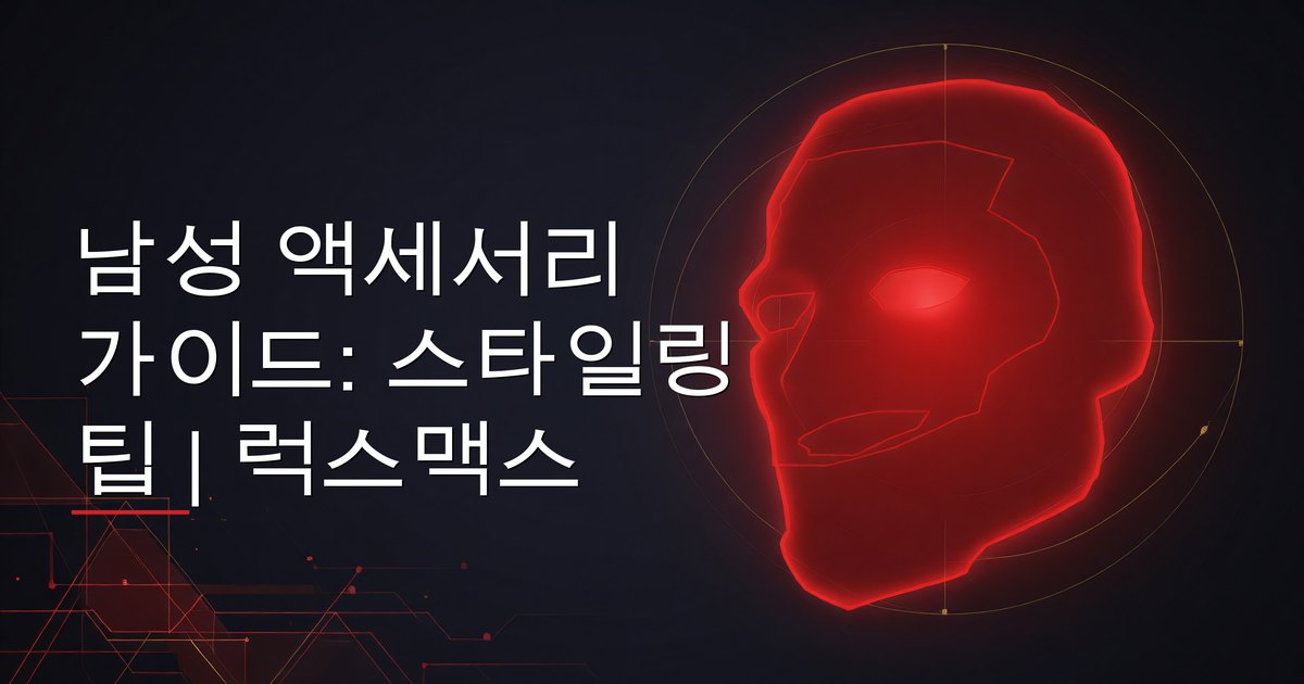 남성 액세서리 가이드: 시계, 링 & 에브리데이 캐리