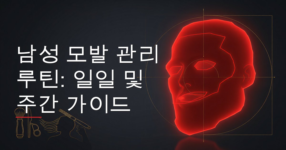 남성 모발 관리 루틴: 일일 및 주간 가이드