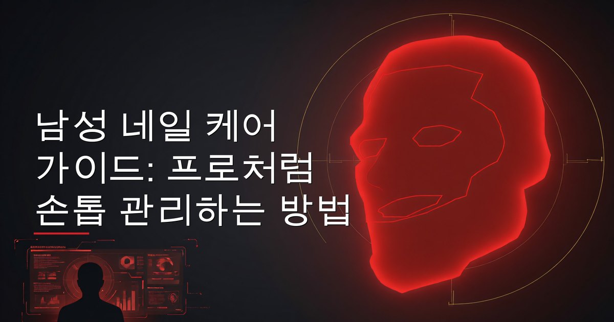 남성 네일 케어 가이드: 프로처럼 손톱 관리하는 방법