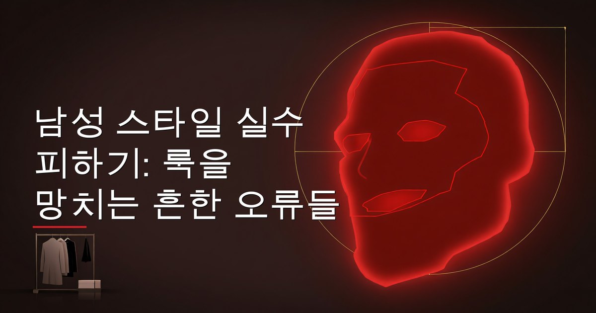 남성 스타일 실수 피하기: 룩을 망치는 흔한 오류들