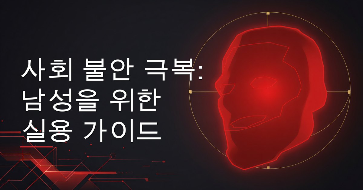 사회 불안 극복: 남성을 위한 실용 가이드