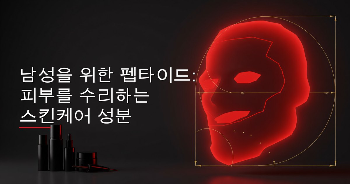 남성을 위한 펩타이드: 피부를 수리하는 스킨케어 성분