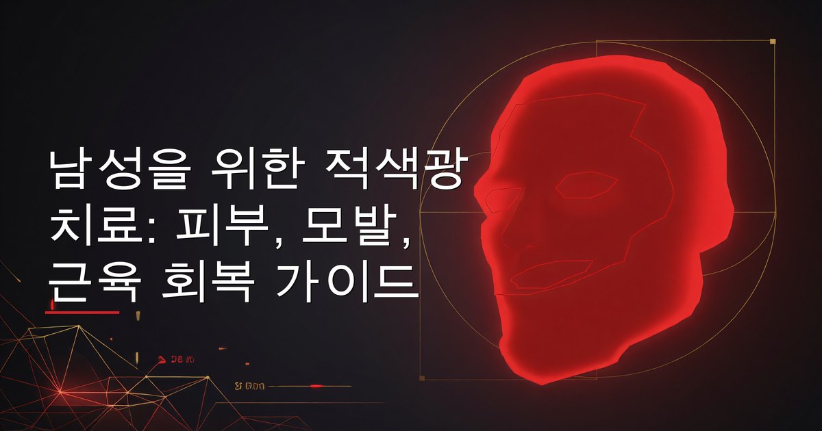 남성을 위한 적색광 치료: 피부, 모발, 근육 회복 가이드