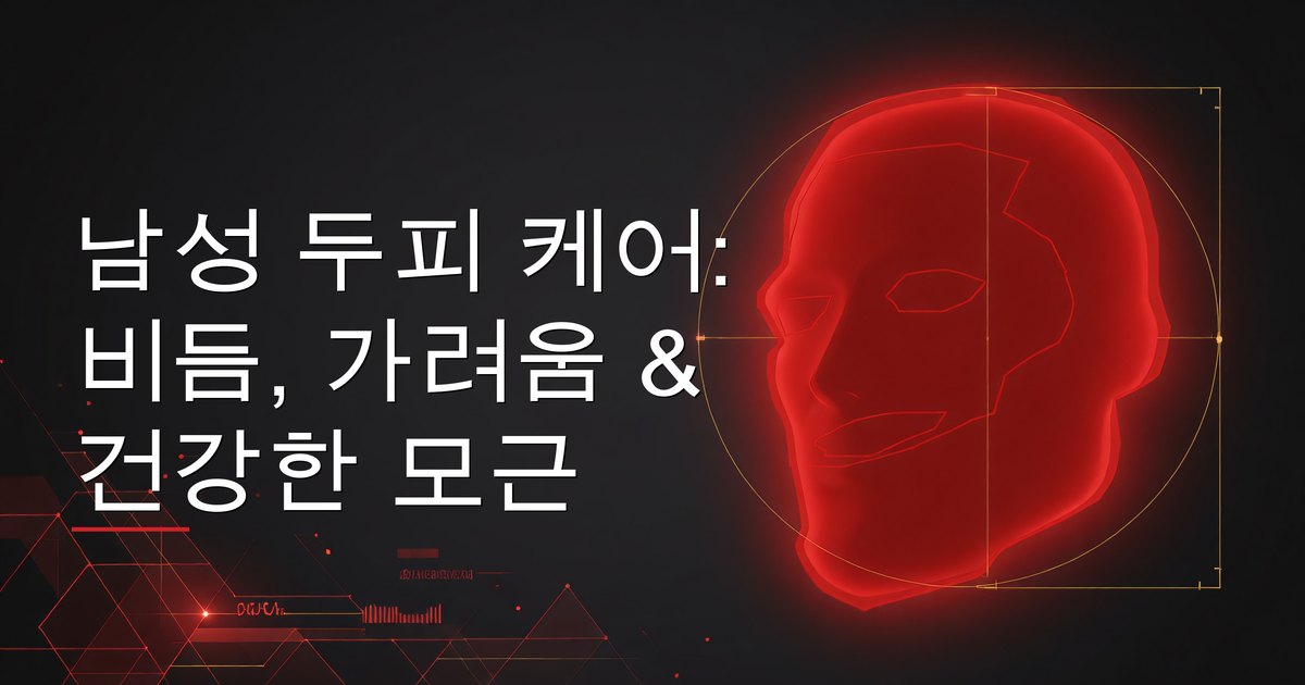 남성 두피 케어: 비듬, 가려움 & 건강한 모근