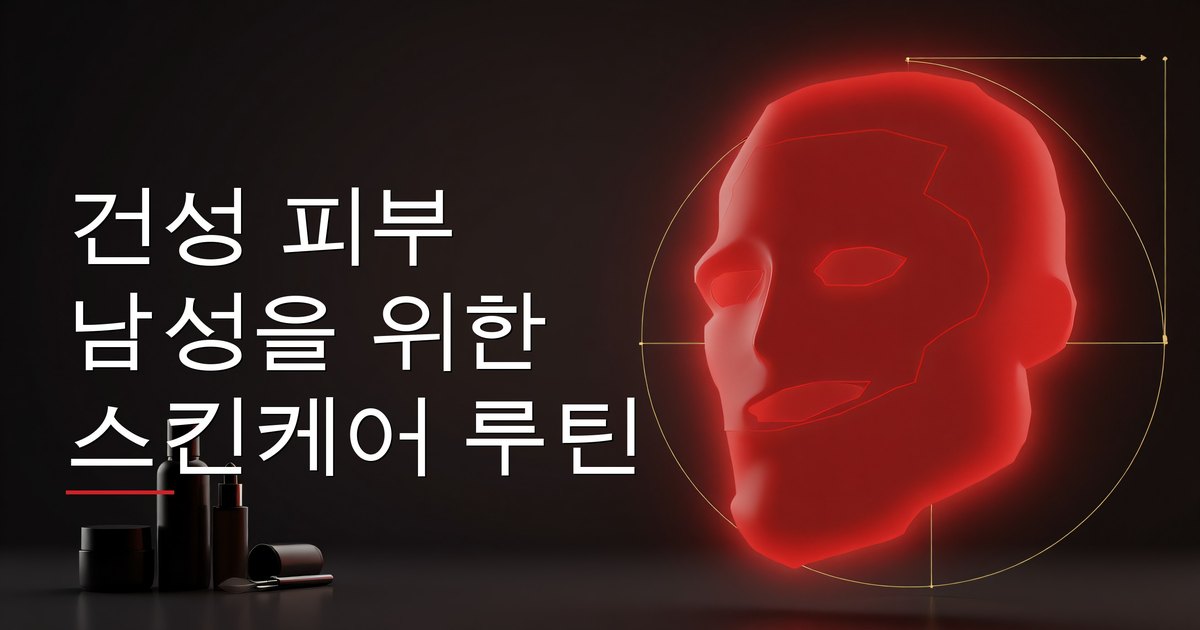 건성 피부 남성을 위한 스킨케어 루틴
