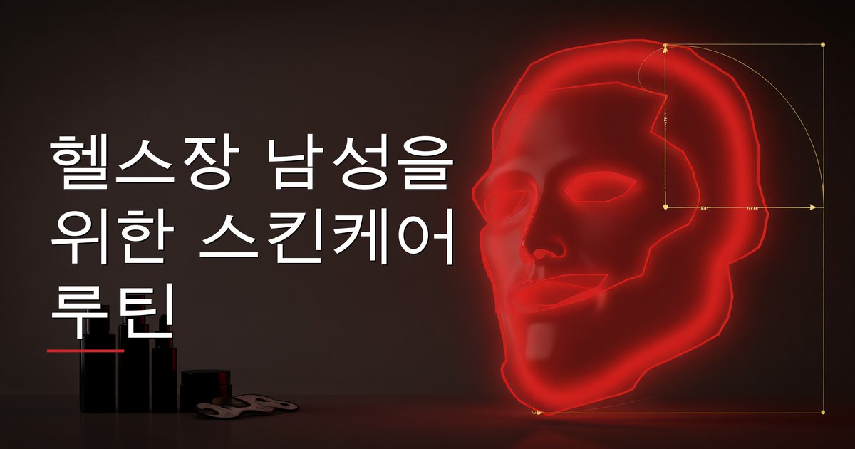 헬스장 남성을 위한 스킨케어 루틴