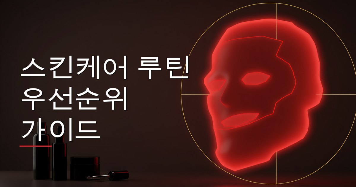 스킨케어 루틴 우선순위 가이드