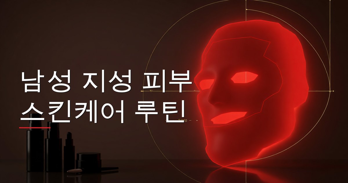남성 지성 피부 스킨케어 루틴