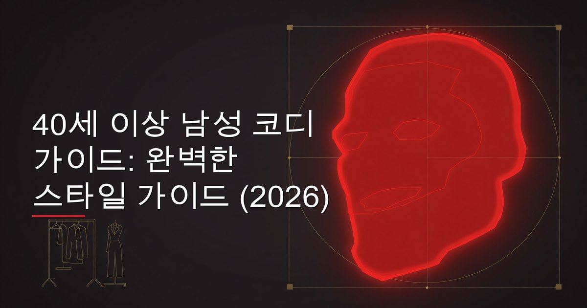 테일러드 캐주얼 복장을 입은 40대 남성