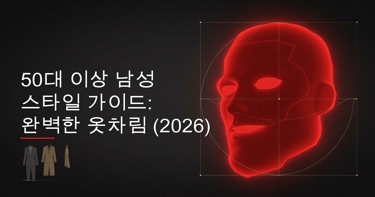 질 좋은 캐주얼 복장을 잘 차려입은 50대 남성