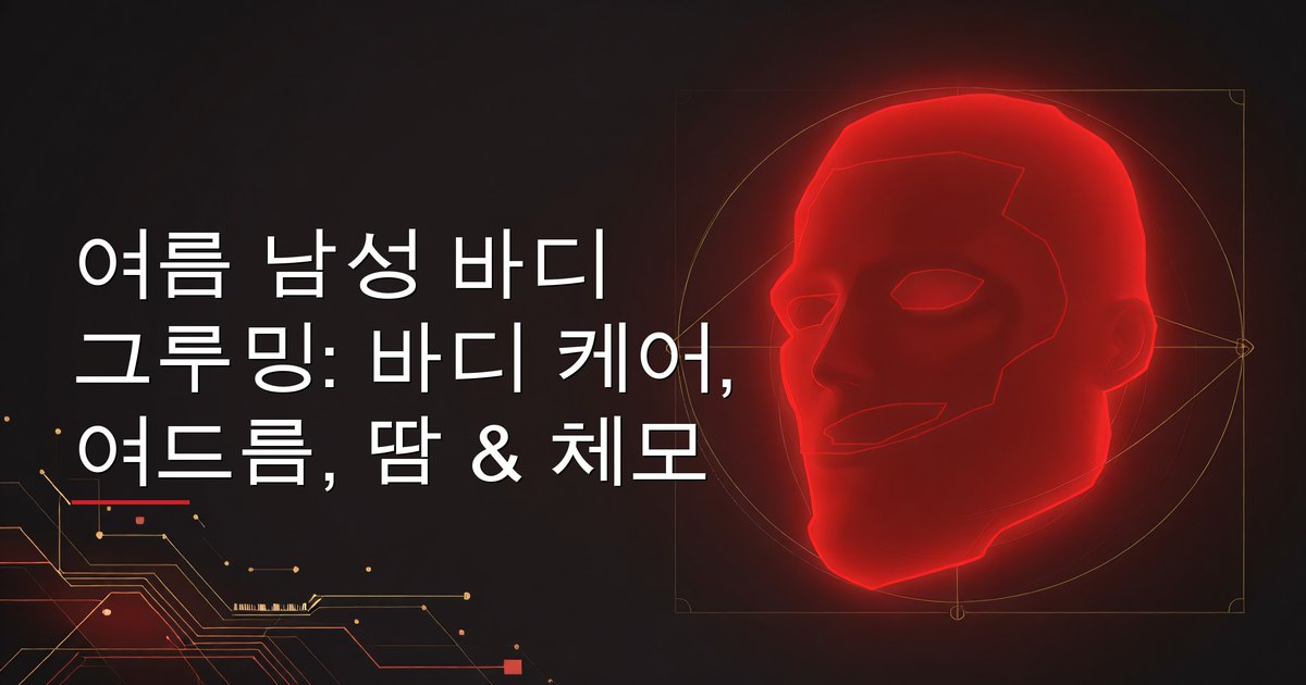 여름 남성 바디 그루밍: 바디 케어, 여드름, 땀 & 체모