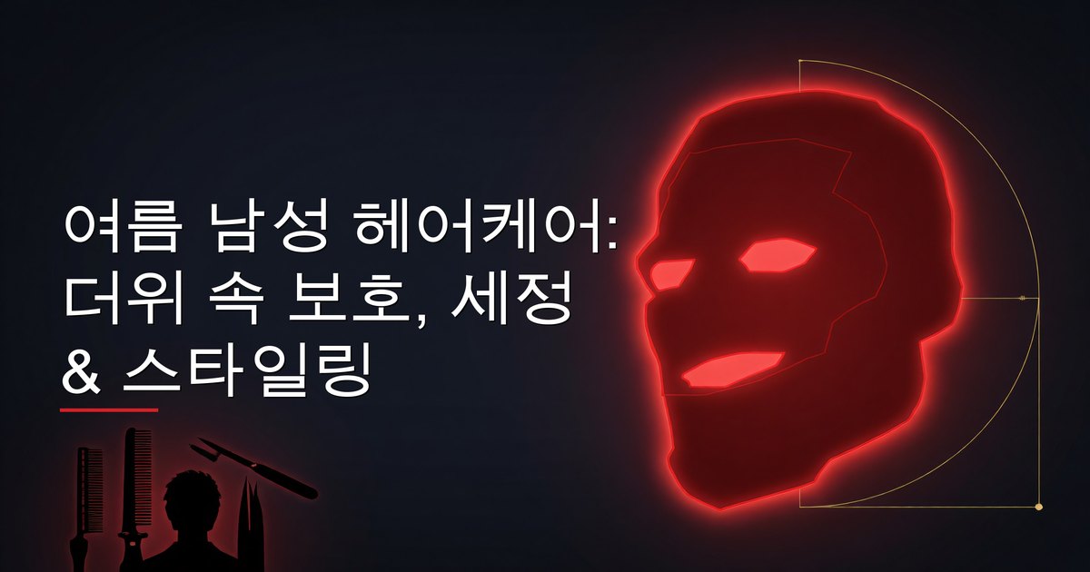 여름 남성 헤어케어: 더위 속 보호, 세정 & 스타일링