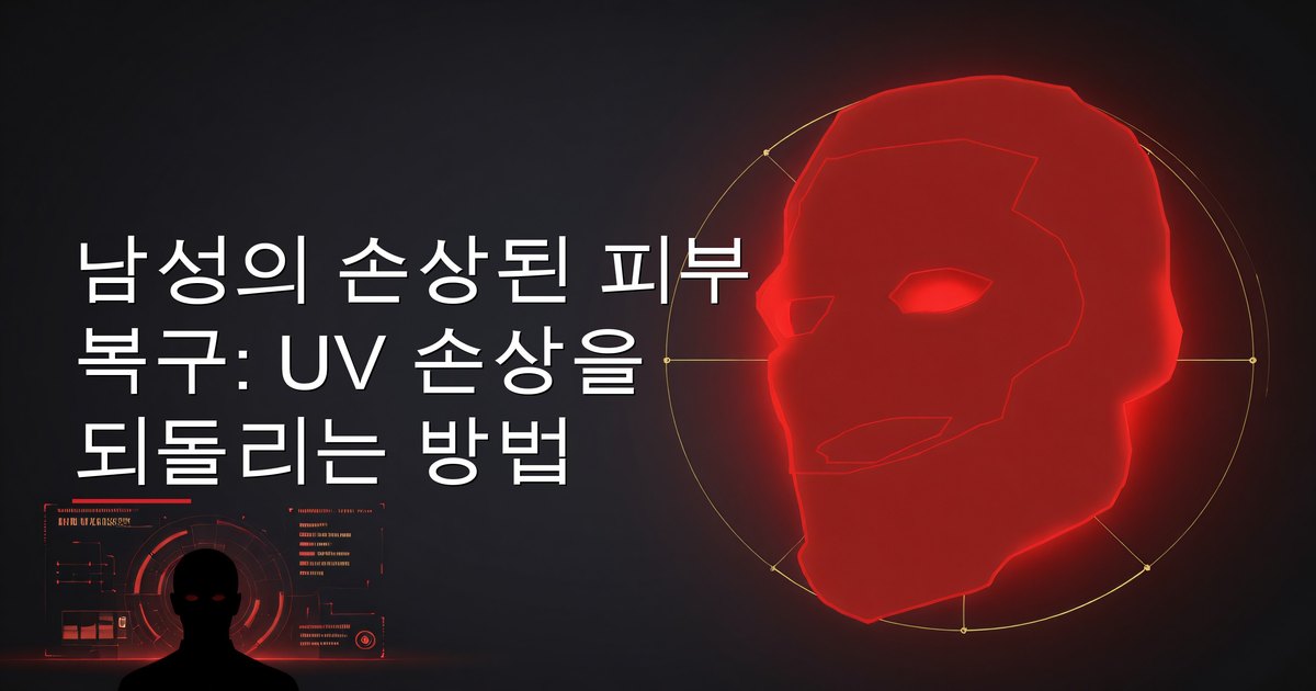 남성의 손상된 피부 복구: UV 손상을 되돌리는 방법