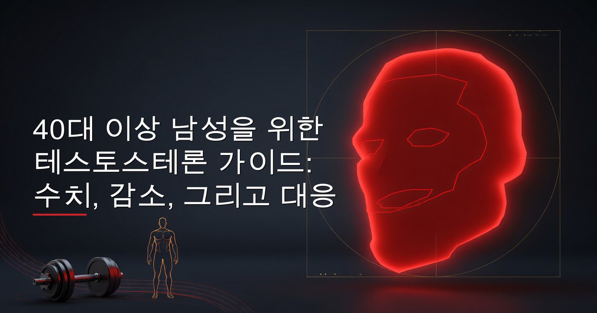 건강 지표를 점검하는 40대 이상 남성 — 테스토스테론 수치에 대한 이해는 중년의 에너지, 근력, 활력을 유지하는 열쇠입니다