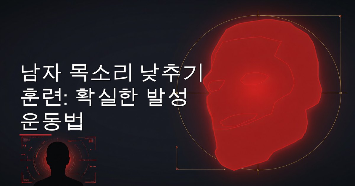 남자 목소리 낮추기 훈련: 확실한 발성 운동법