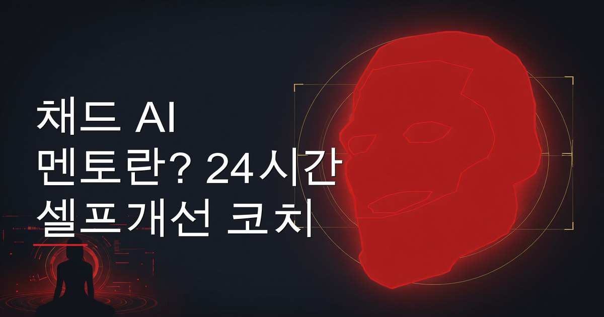 채드 AI 멘토란? 24시간 셀프개선 코치