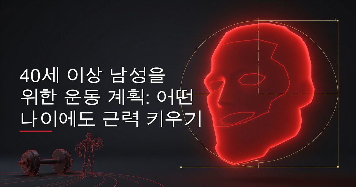 헬스장에서 올바른 자세로 복합 운동을 수행하는 40세 이상 남성