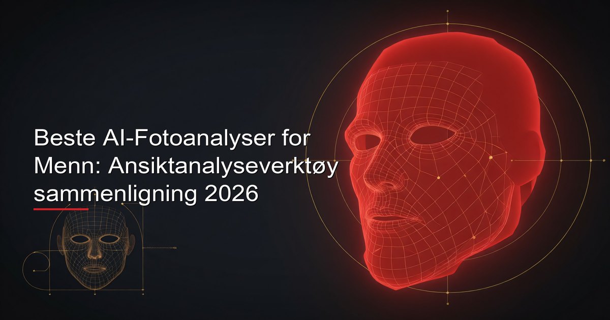 Sammenligningsverktøy for AI-ansiktsanalyse for menn med funksjoner og resultater