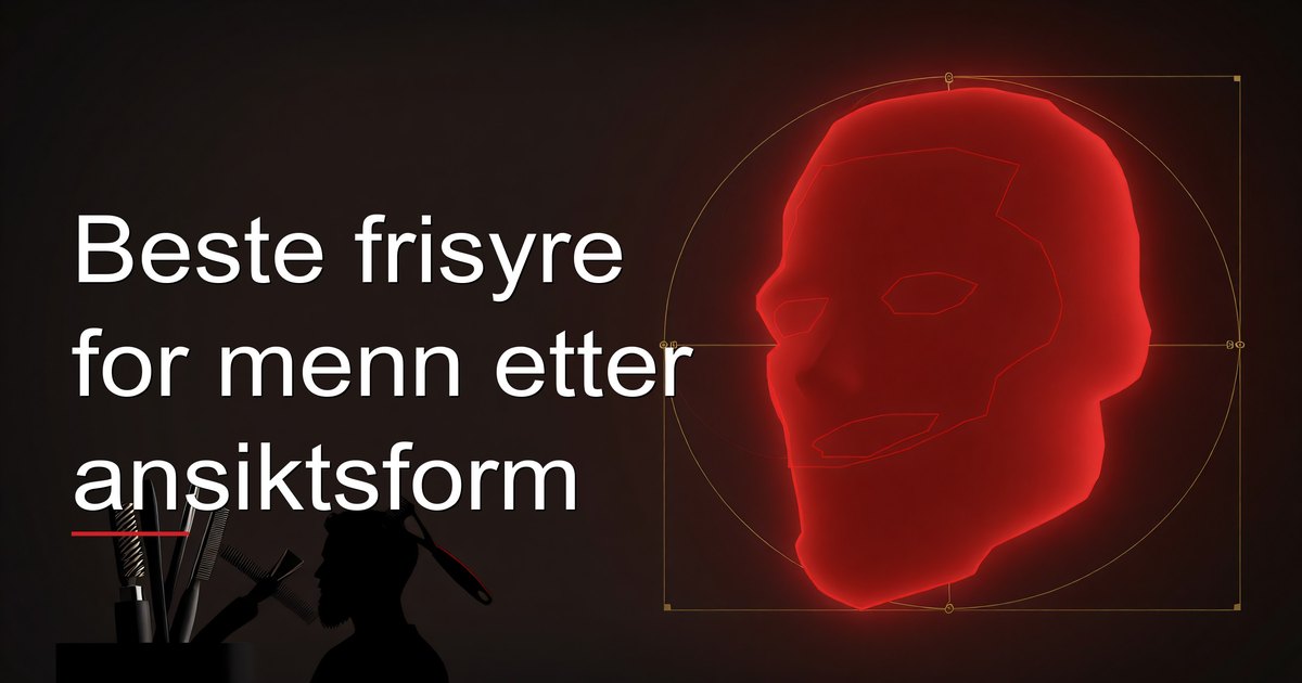 Beste frisyre for menn etter ansiktsform