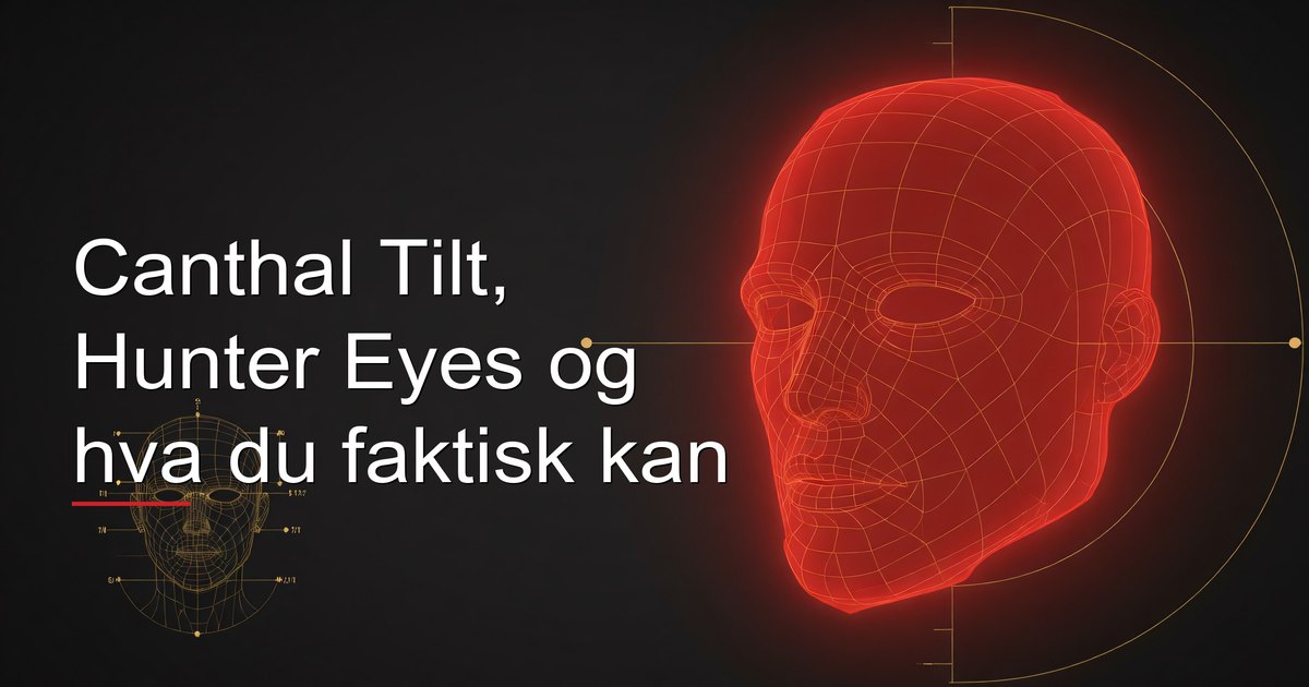 Canthal Tilt, Hunter Eyes og hva du faktisk kan