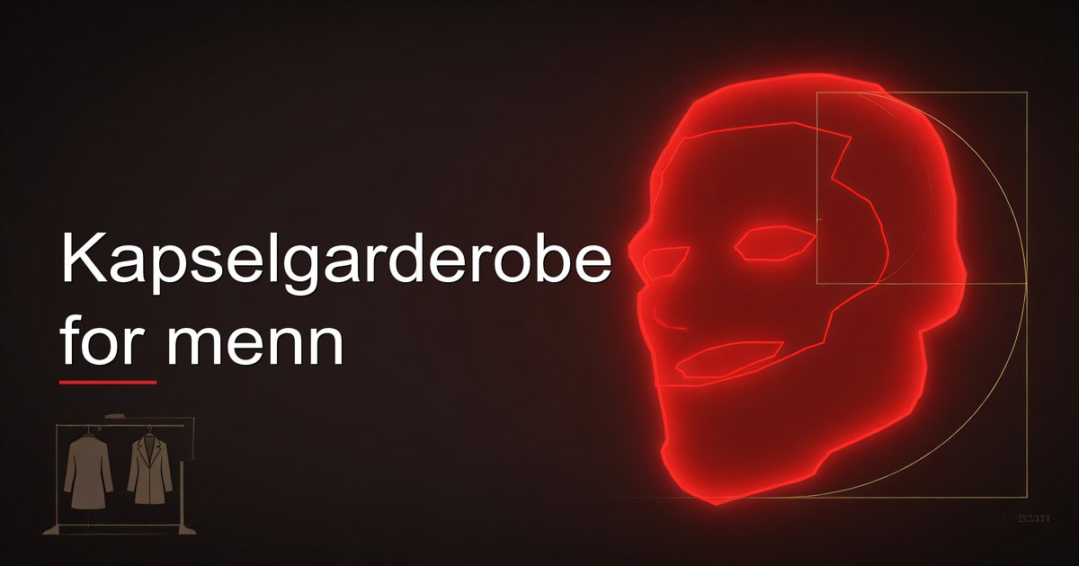 Kapselgarderobe for menn