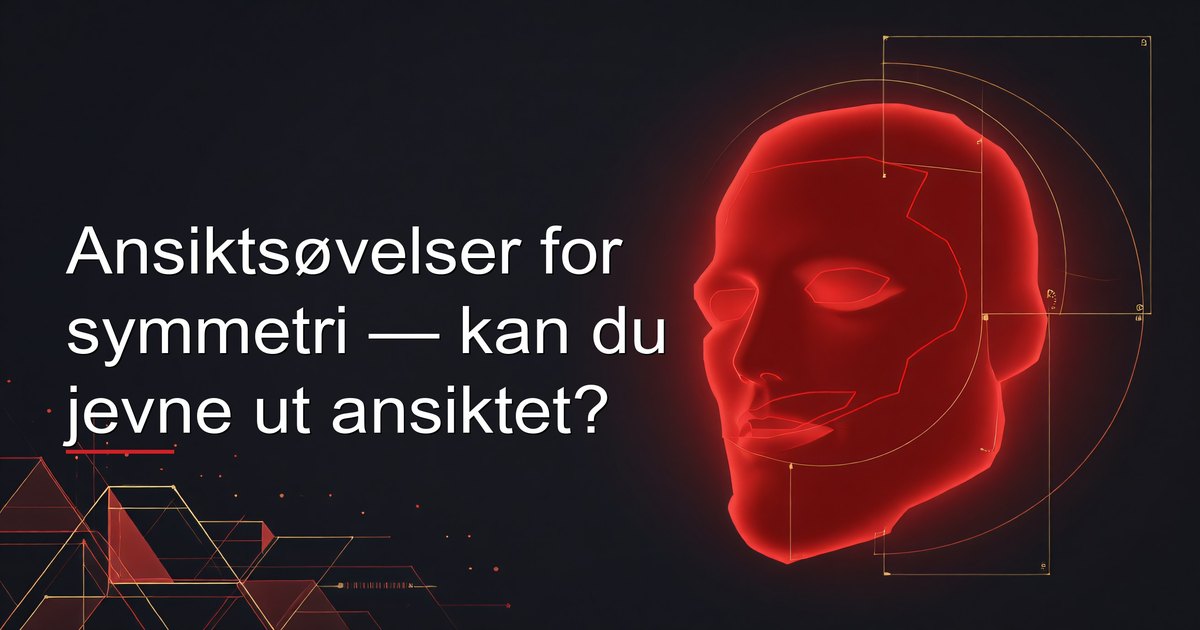 Guide til ansiktsøvelser for symmetri for menn