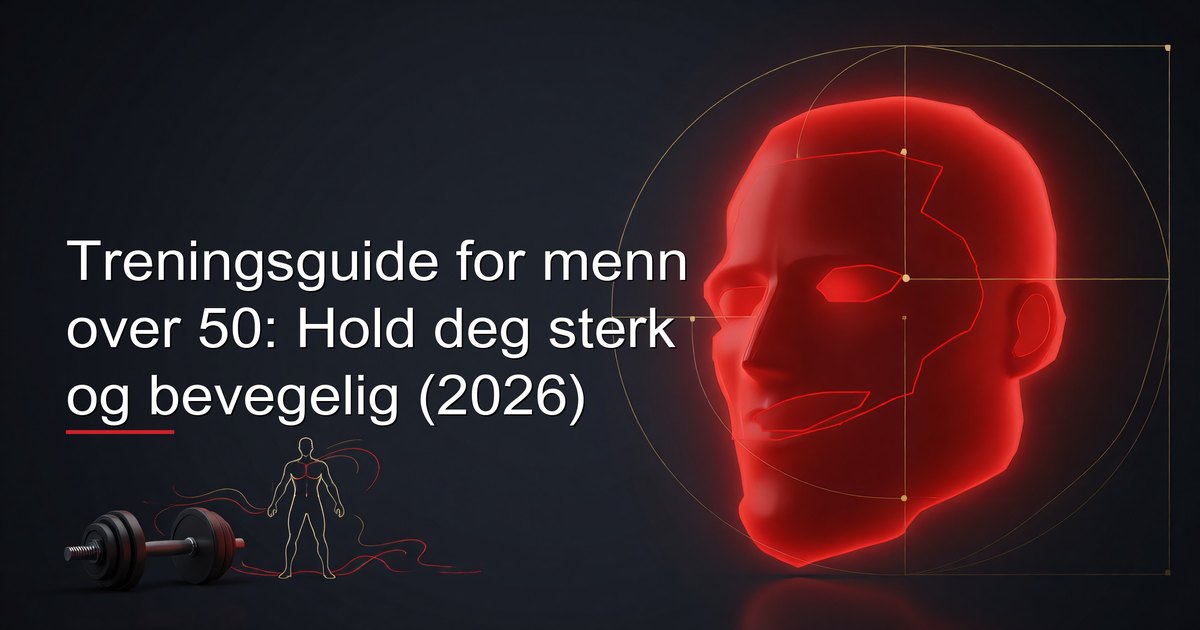Mann over 50 som utfører en treningsøkt med god teknikk