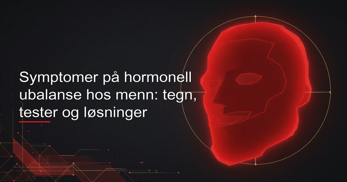 Mann som går gjennom labsvar fra et komplett hormonpanel — å kjenne igjen tegnene på hormonell ubalanse er første steg mot målrettet behandling