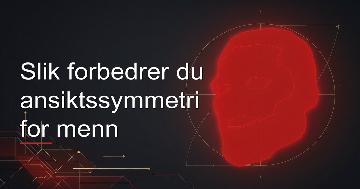 Slik forbedrer du ansiktssymmetri for menn