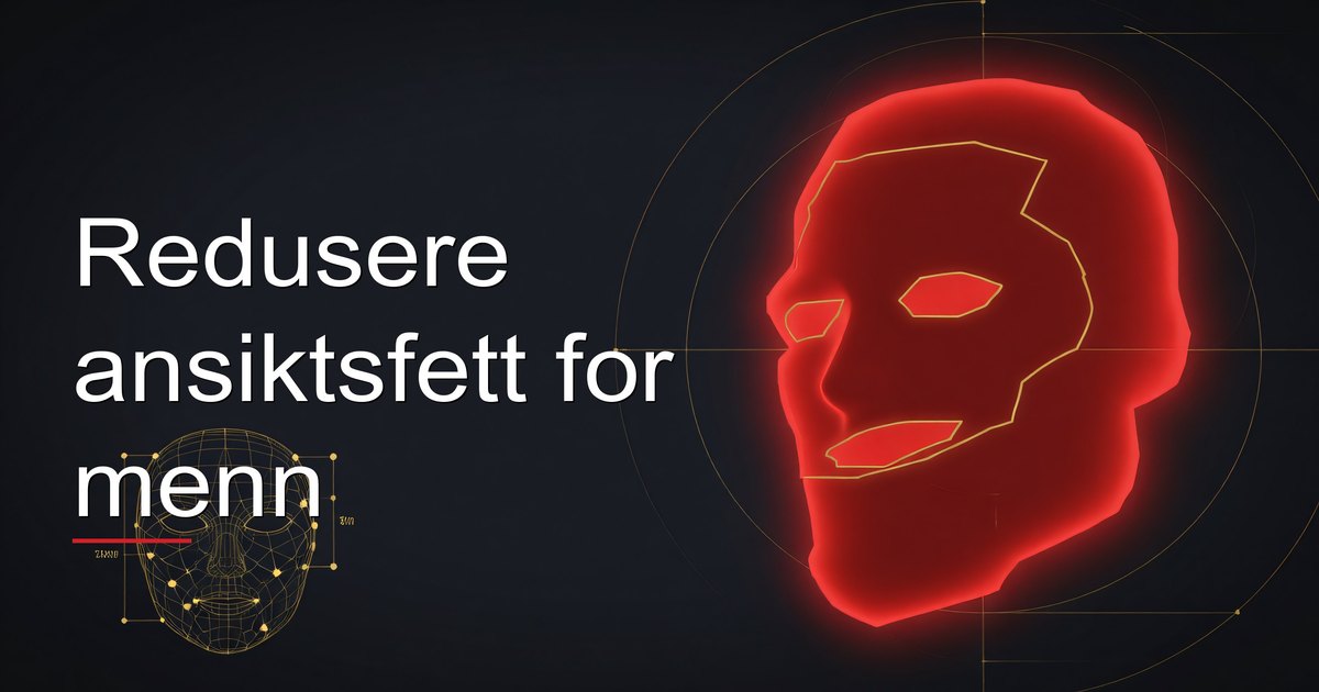 Redusere ansiktsfett for menn